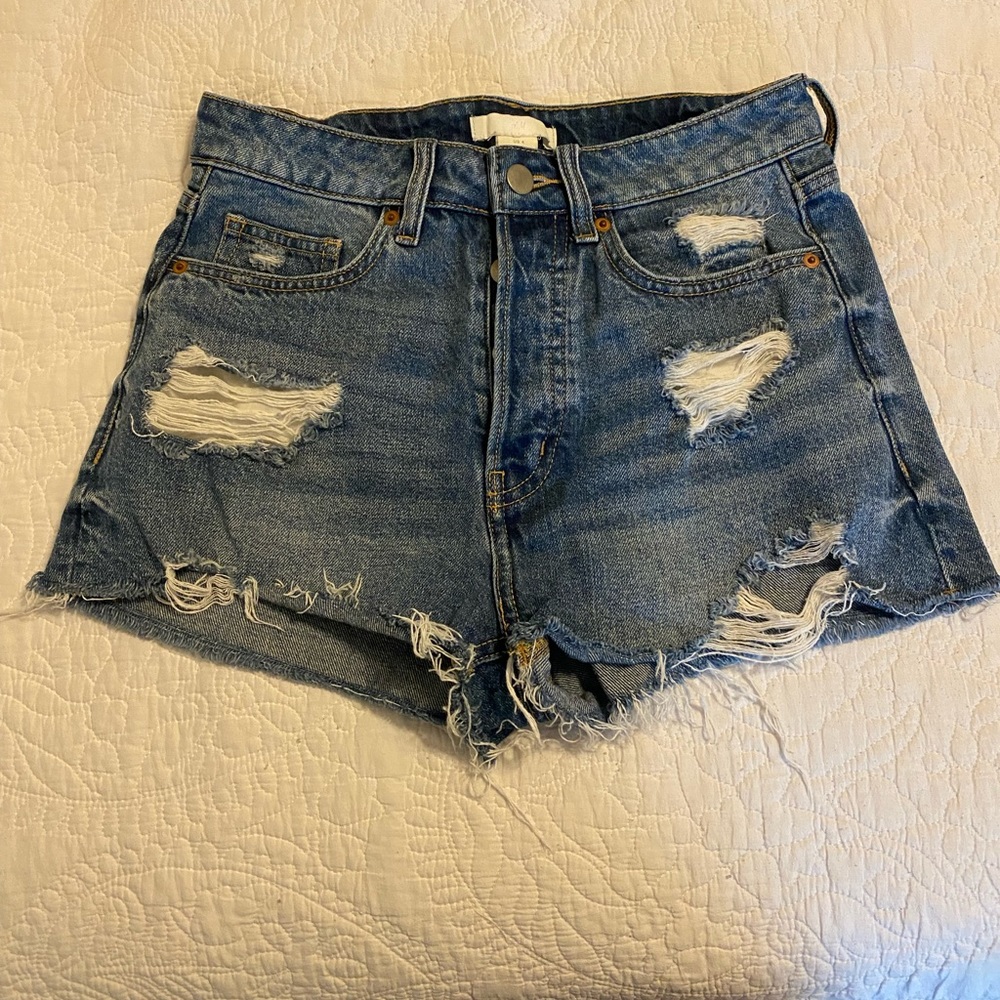 Denim jean shorts size 4